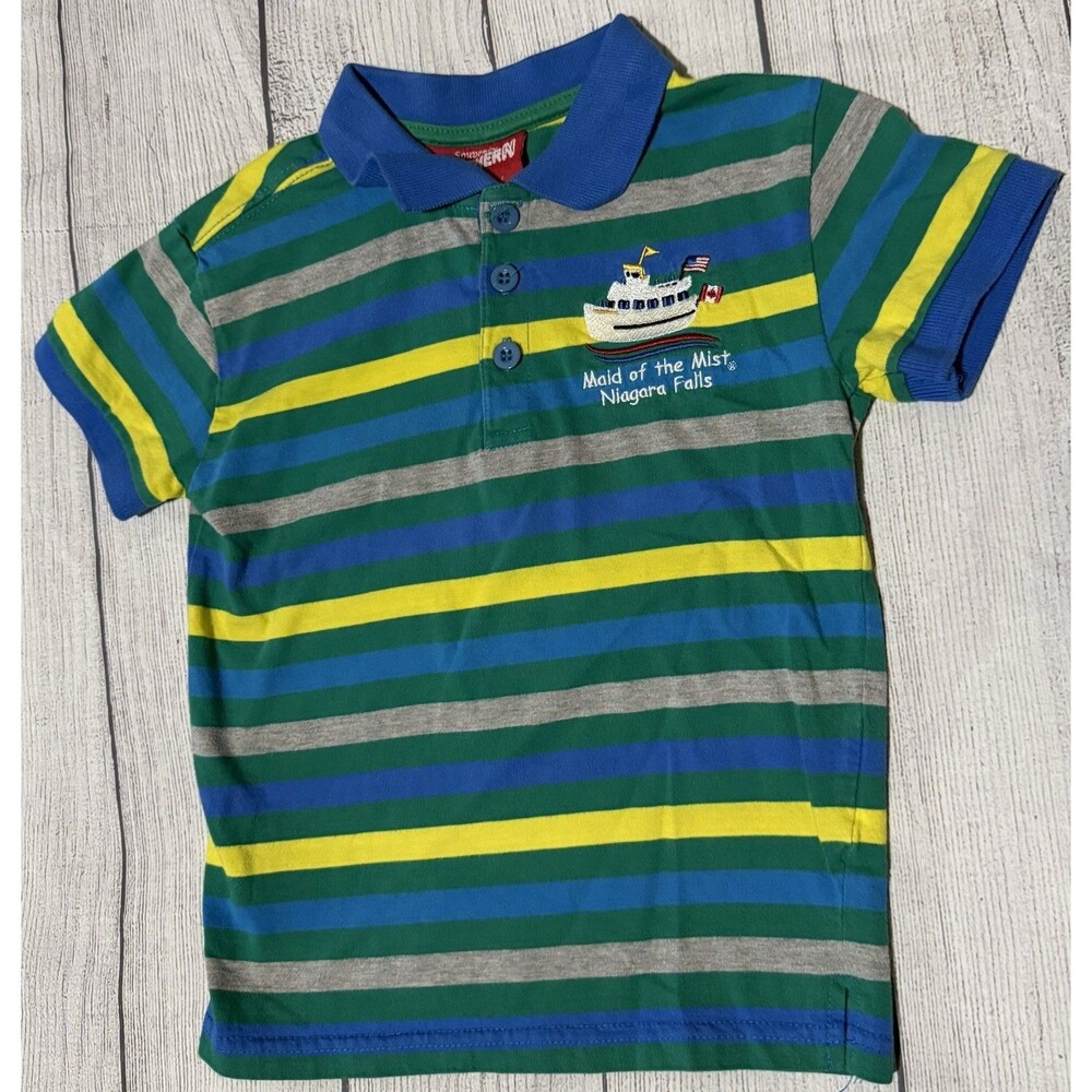 Maid Of The Mist Niagara Falls Embroidered Kids Shirt Souvenirs Northern 4T Boys